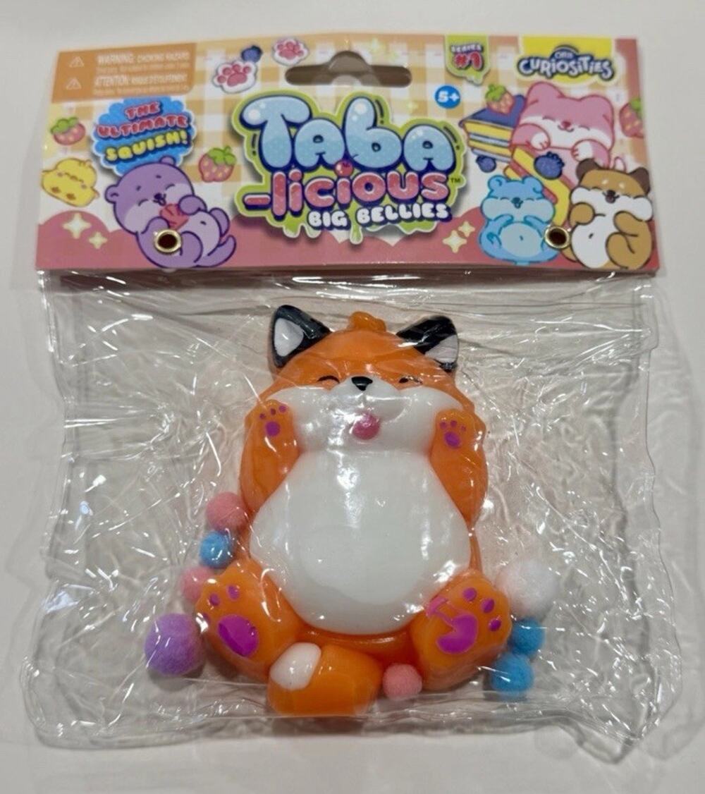 Taba-Licious Big Bellies Orange Fox Series 1 Squishy Toy ORB Curiosities New